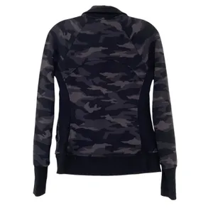 Athleta Triumph Black Camo Full Zip Hoodie Sz XS thumbnail 6