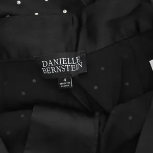Danielle Bernstein Womens Studded Party Wide Leg Pants 7439-0167 Black 4 thumbnail 4