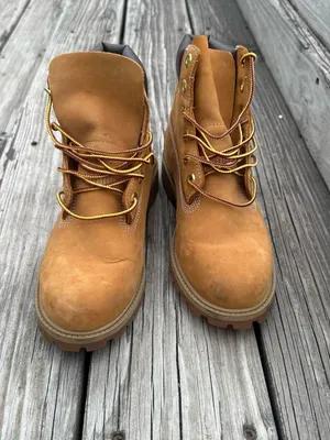 Timberland 6 Inch Premium Waterproof Boot 'Wheat' Nubuck Size 5.5 Women’s Size 7 thumbnail 3