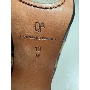 Donald J Pliner Leopard Print Mule Pointed Toe Kitten Heel Fur Size 10 Secretary thumbnail 10