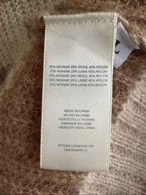 Like New Cloth & Stone Striped Mohair Wool Blend Sweater Size Large thumbnail 6