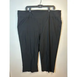 New Directions Curvy Women’s 22W Black Stretch Pull On Capri Pants Plus Size 21” thumbnail 8