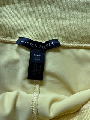 Beach Terry Colored Skort in the color Lemon Drop from Boston Proper thumbnail 2
