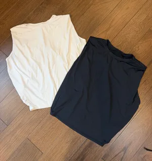 Halara Round Neck Ruched Cool Touch Yoga Tank Top - Medium - Set of 2 - C73-036 thumbnail 1