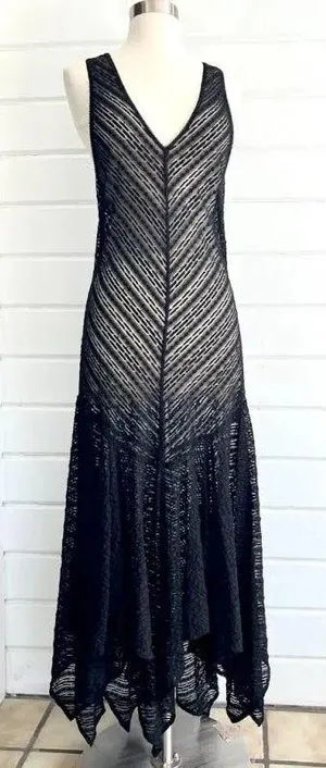 Free People Dress Black Lace Maxi S thumbnail 1