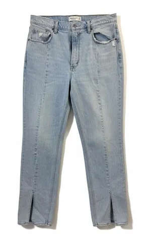 Abercrombie & Fitch Curve Love 90s Straight Jeans Ultra High Rise 31x12 thumbnail 1