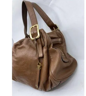 cole haan brown leather shoulder bag thumbnail 4