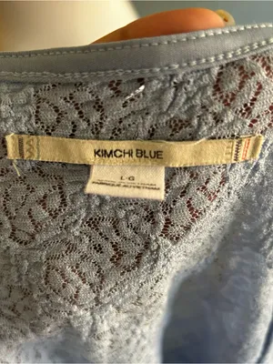 Kimchi Blue Blue Long Sleeve Top | Size: L thumbnail 6