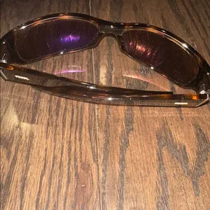 FOSSIL Brown Leather sunglasses with Sunglasses Case thumbnail 5