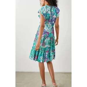 Rails Juni Gardenia floral tie waist midi dress size M thumbnail 2