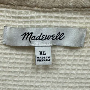Madewell Waffleback Branner Shirt Jacket Shacket NC802 Faded Seagrass XL Neutral thumbnail 6