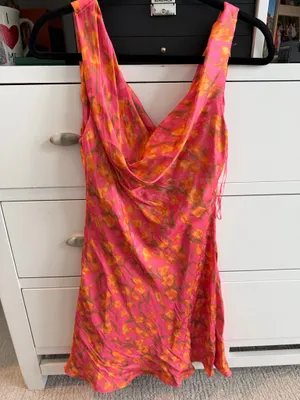 Floral mini dress Pink Size M thumbnail 4