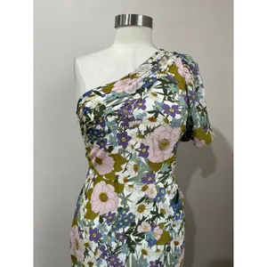 ASTR The Label‎ Santorini One Shoulder Floral Midi Dress Cottagecore S thumbnail 6