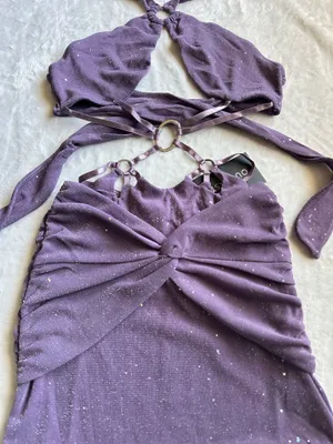 Outcast Clothing Laina Mini Dress Purple thumbnail 5