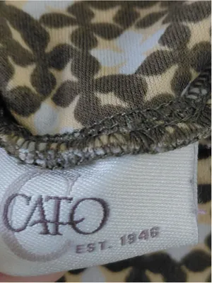 Cato Floral Wide Leg Pants Women's Size L thumbnail 4