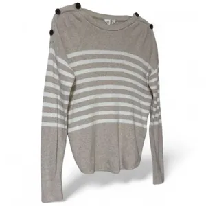 GAP Striped Button-Shoulder Sweater, Size Small thumbnail 6