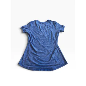Shape Activewear Shirt M Blue Space Dye Short Sleeve Athletic Tee thumbnail 2