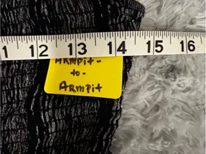 Angie Striped smocked wide leg bell bottom jumpsuit thumbnail 3