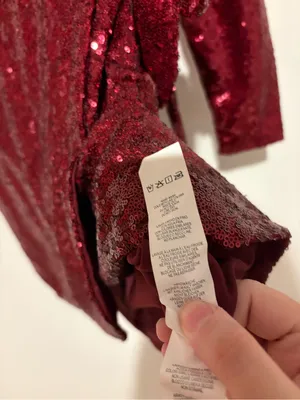 JustFab sequin faux wrap dress red size small thumbnail 6