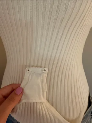 Free People Ribbed Off-Shoulder Bodysuit in Cream thumbnail 5