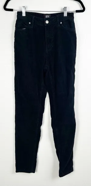 BDG‎ Urban Outfitters Black Corduroy Mom Pants High Rise Size 24 thumbnail 1