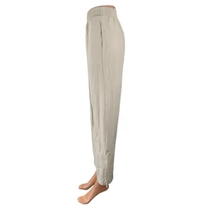 Abercrombie & Fitch Women's Cream Pull On Slit Wide Leg Trousers Pants Size XXS thumbnail 3