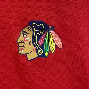 Majestic Chicago Blackhawks red zip-up pullover thumbnail 3