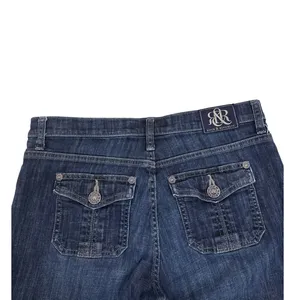 Rock & Republic Y2K Stinger Cut-Off Fray Hem Mid Rise Denim Jean Shorts Size 10 thumbnail 3