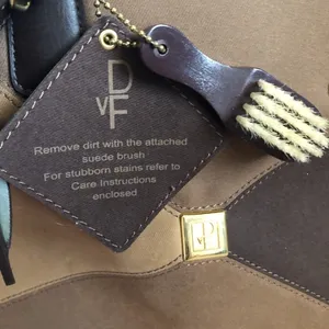 DVF Brown Multi-tone Faux‎ Suede Overnight Bag thumbnail 3