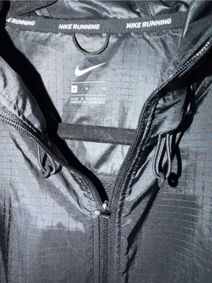Women’s Nike Black Windbreaker Jacket with Reflective Dots. Sz MD thumbnail 2