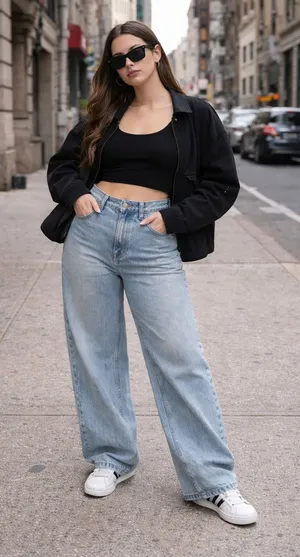Levi’s 94 Baggy Wide Leg Jeans Light Wash 90s Y2K Skater Model Off Duty Denim thumbnail 1