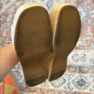 Altar'd State Cream Espadrille Platform Shoes size 9 thumbnail 7