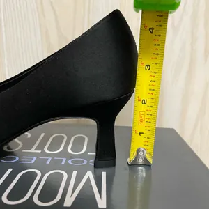 Mootsies Tootsies Georgette Satin Black Heels Sz 5.5 thumbnail 10