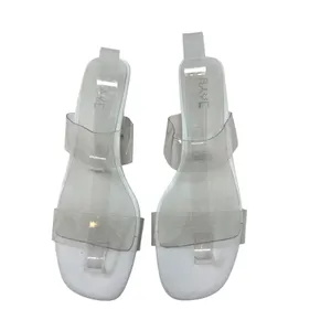 Raye Bardot Heel Slide Strap Sandal Block Clear White Size‎ US 9 thumbnail 6