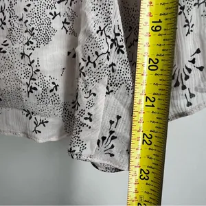 Rebecca Taylor Floral Godet Cotton & Silk Tank in Parfait Combo flounce thumbnail 7