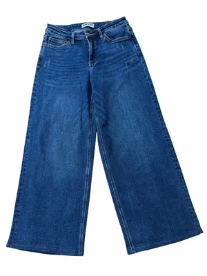 BAYEAS Authentic Style Mid-Rise Wide-Leg Denim Jeans thumbnail 1
