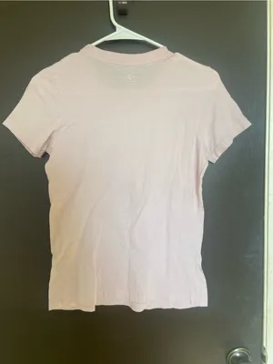 Converse Light Pink Tee with Metallic Silver Star thumbnail 5