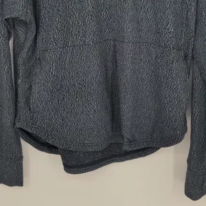 Lululemon Pick Up The Pace Long Sleeve‎ SIze 8 Luon Spray Jacquard Blue Black thumbnail 5