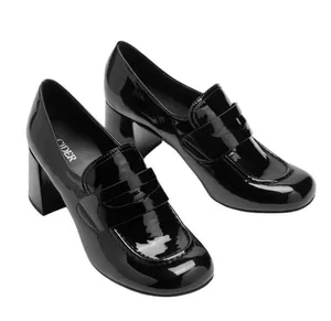 NEW CIDER black chunky heeled loafers - 8.5 thumbnail 1