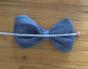 Aerie Blue Waffle-Knit Bow Headband thumbnail 3