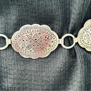 S.W. Concho Style Silver Link Belt Western Vibes thumbnail 9