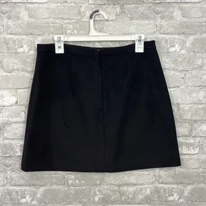 HYFVE Black Faux Suede Skirt thumbnail 2