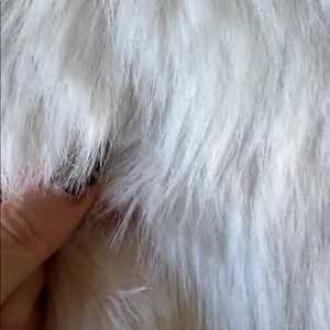 ALO Yoga Faux Fur Cropped Jacket - Ivory thumbnail 2
