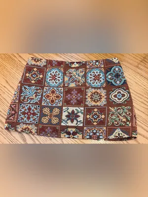 Cider Jacquard Low Rise Tapestry Split Mini Skort thumbnail 3