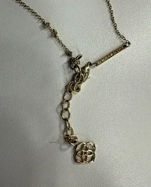 Kendra Scott Necklace Gold black heart thumbnail 2
