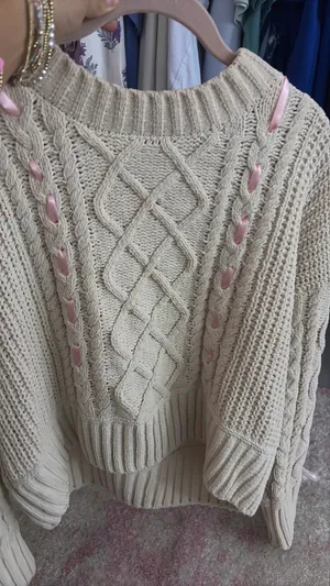 Bow Sweater Tan Size 4 thumbnail 2