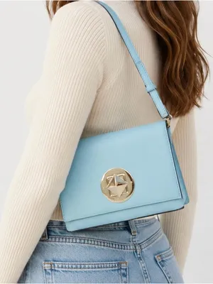 Kate Spade Newberry Lane Small Crossbody Bag Purse Saffiano Leather Blue thumbnail 1