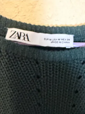 Zara knit tank top Green Size‎ Medium thumbnail 4