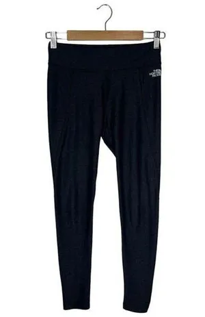 The North Face Leggings Womens S Ankle Pants Logo Stretch Pull On Yoga Gray thumbnail 1
