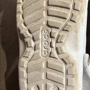 Crocs White Clogs with Strap thumbnail 4